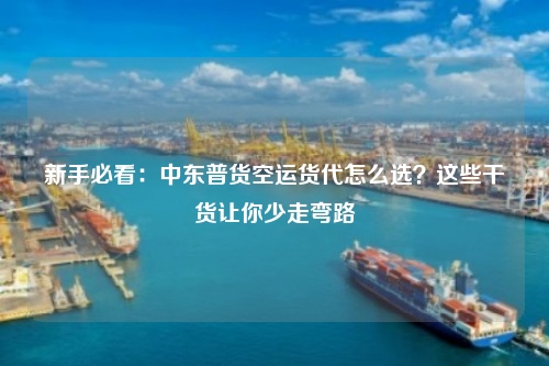 新手必看：中东普货空运货代怎么选？这些干货让你少走弯路