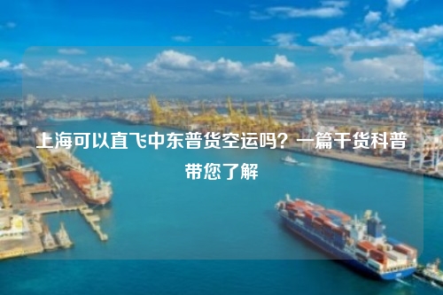 上海可以直飞中东普货空运吗？一篇干货科普带您了解