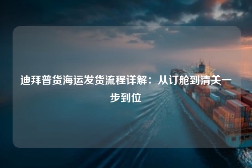 迪拜普货海运发货流程详解：从订舱到清关一步到位