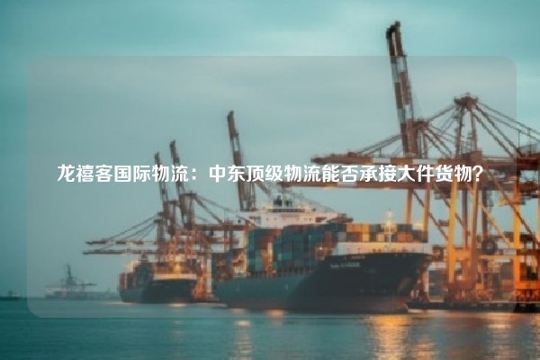龙禧客国际物流：中东顶级物流能否承接大件货物？