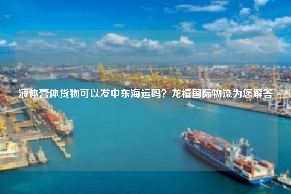 液体膏体货物可以发中东海运吗?龙禧国际物流为您解答