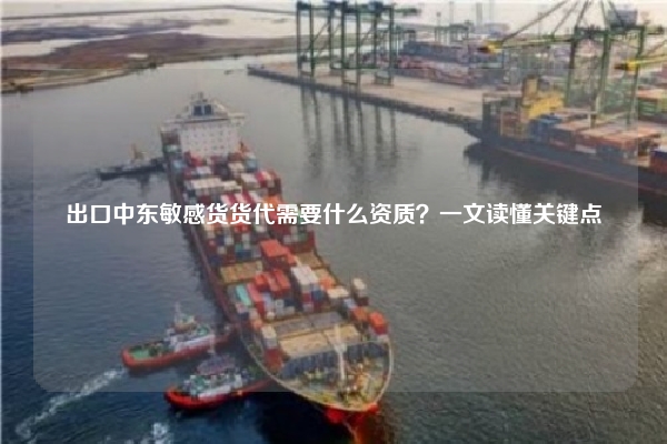 出口中东敏感货货代需要什么资质?一文读懂关键点