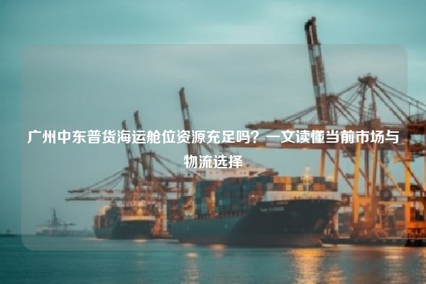 广州中东普货海运舱位资源充足吗?一文读懂当前市场与物流选择