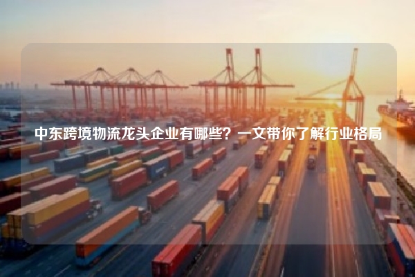 中东跨境物流龙头企业有哪些？一文带你了解行业格局