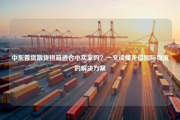 中东普货散货拼箱适合小卖家吗？一文读懂龙禧国际物流的解决方案
