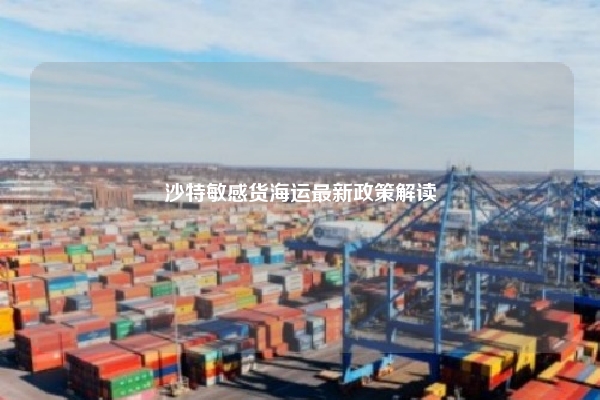 沙特敏感货海运最新政策解读