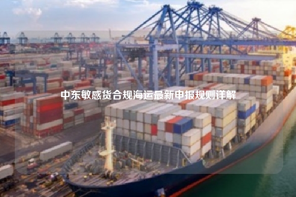中东敏感货合规海运最新申报规则详解
