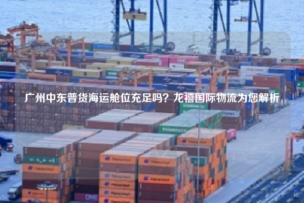 广州中东普货海运舱位充足吗?龙禧国际物流为您解析